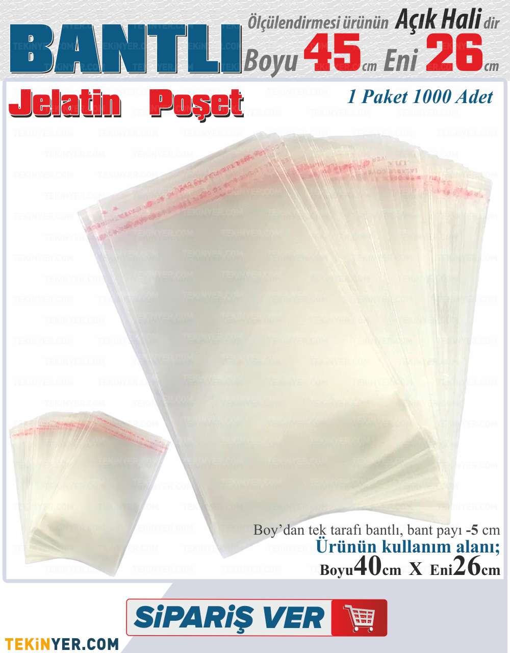 26x45 Bantlı Jelatin