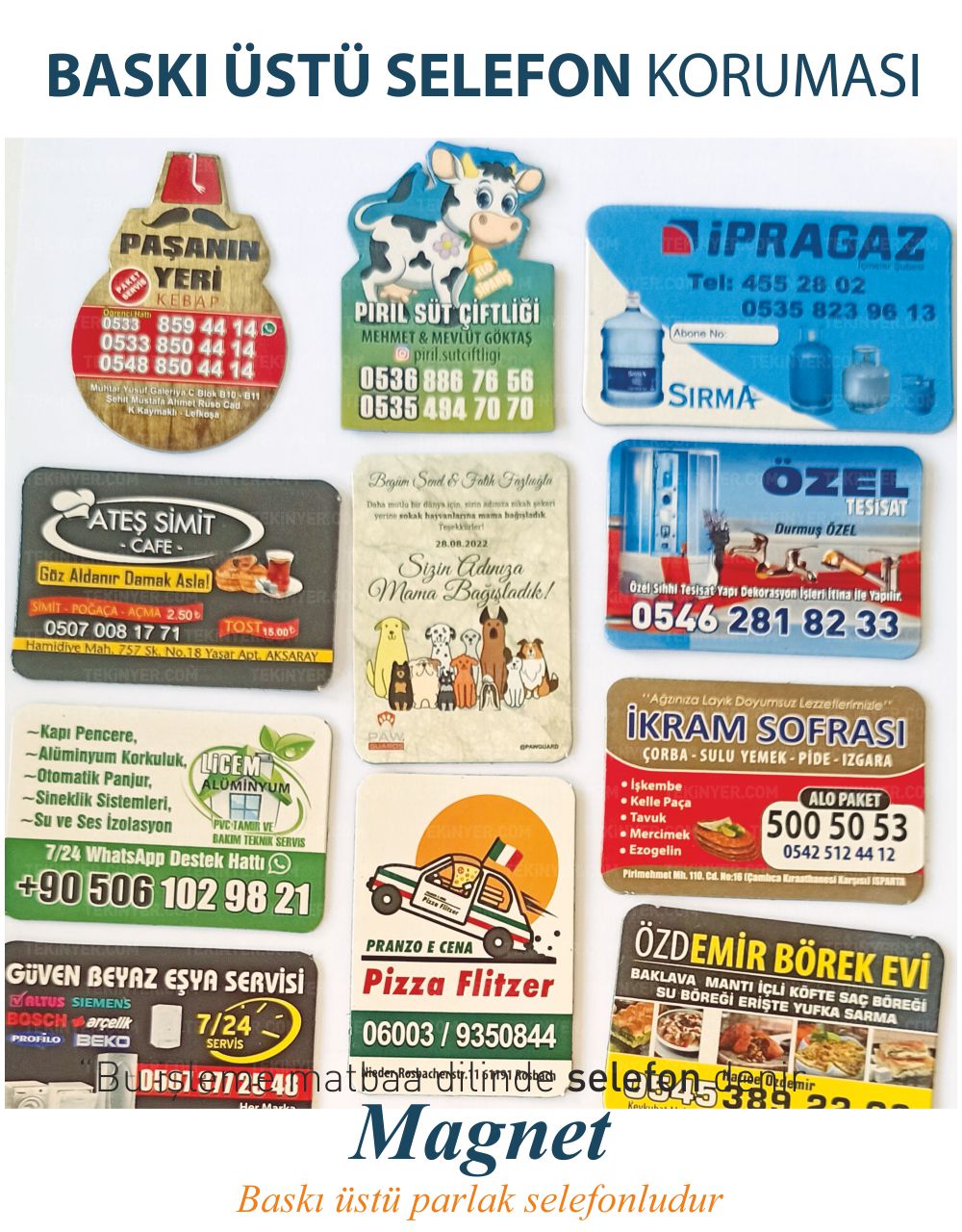 Magnet, Mıknatıslı Kartvizit Selefon Koruması